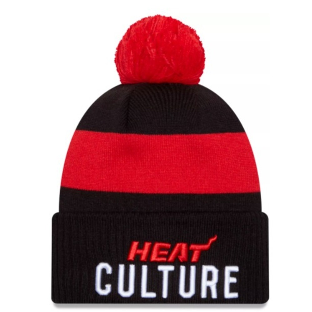 Adult Unisex  - NEW ERA NBA Miami Heat City Edition 23-24 Beanie Heat